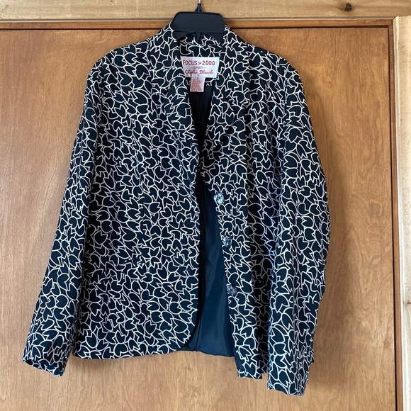 Vintage Charles Glueck silk blazer - Picture 1 of 8